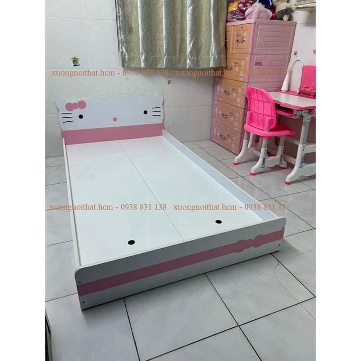 * ảnh thật* giường cho bé 1m2x2m, 3 màu đỏ - vàng - xanh #xuongnoithat.hcm