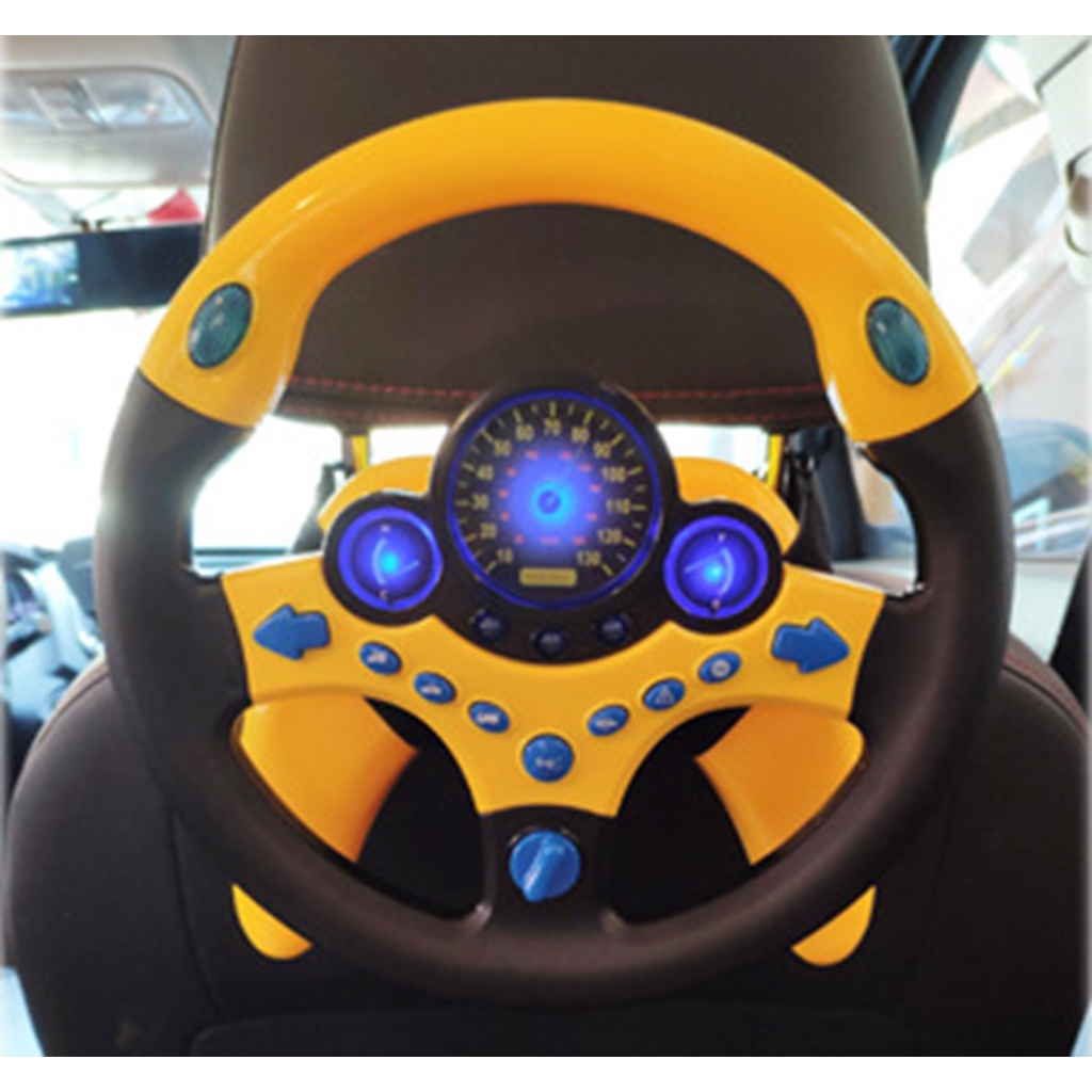 Vô lăng đồ chơi cho bé gắn xe kiểu dáng thể thao có nhạc và đèn