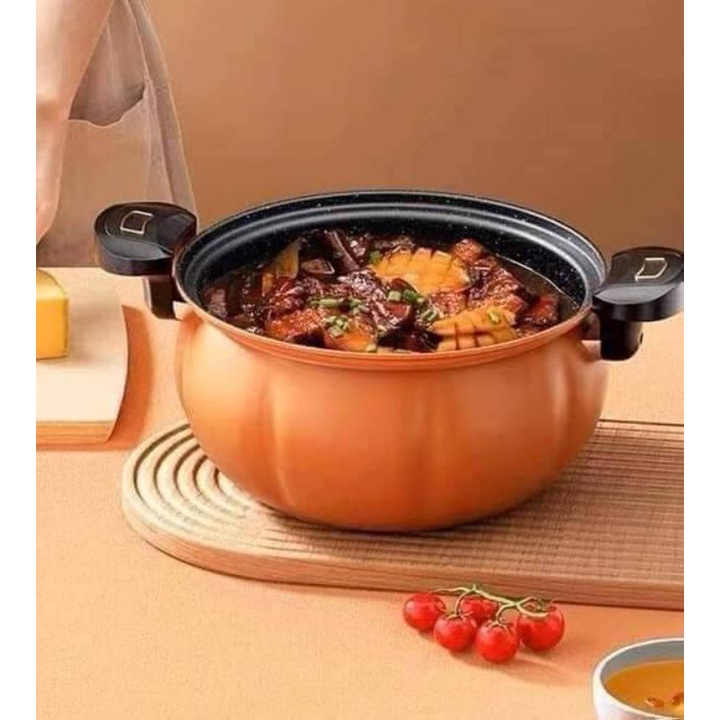 Nồi áp suất chống dính bí ngô 8 lit