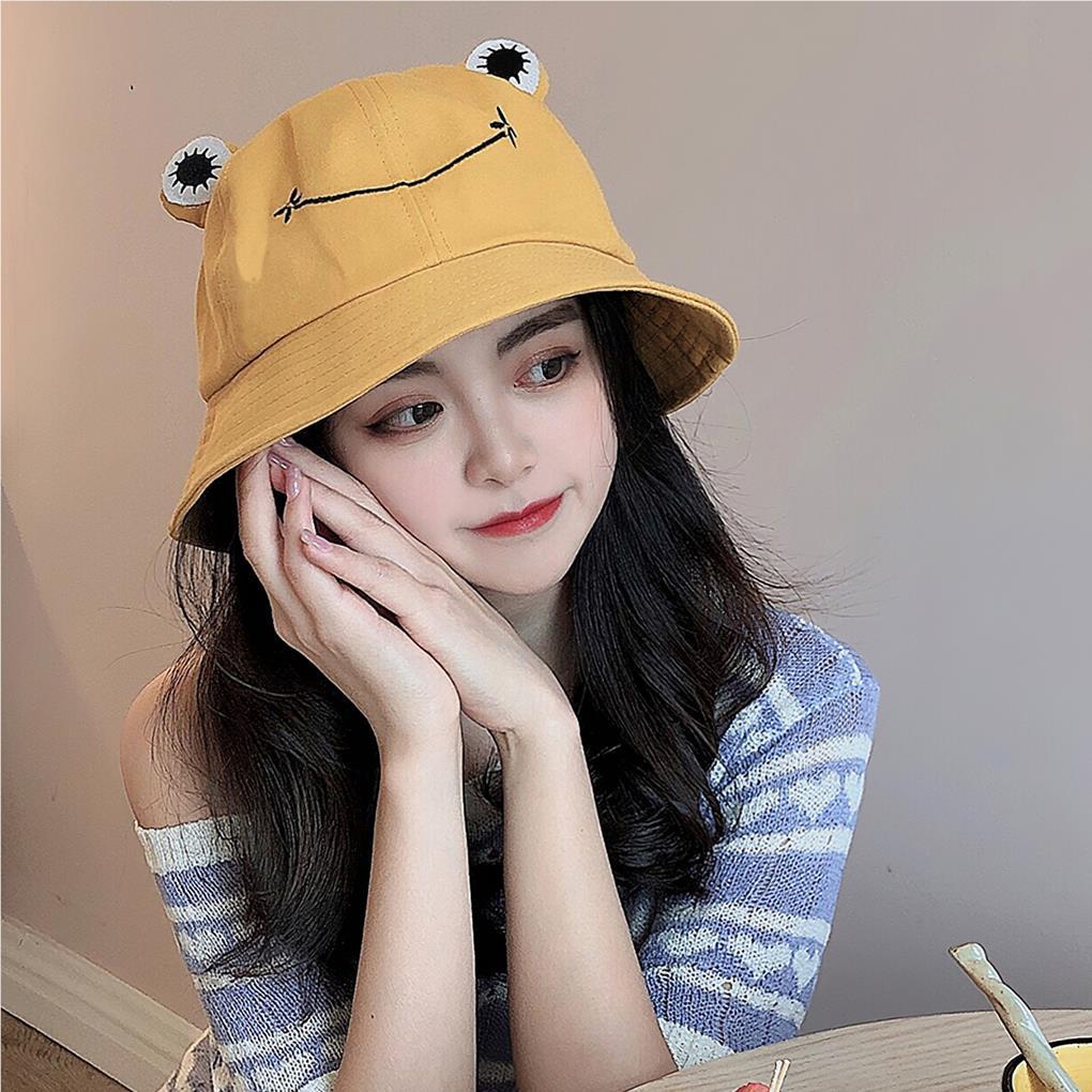 Mũ Ngư Dân Che Nắng Mùa Hè Hình Ếch Dễ Thương Có Đôi Mắt Cười Sành Điệu Cho Hoạt Động Ngoài Trời / Câu Cá / Cắm Trại / Đi Biển