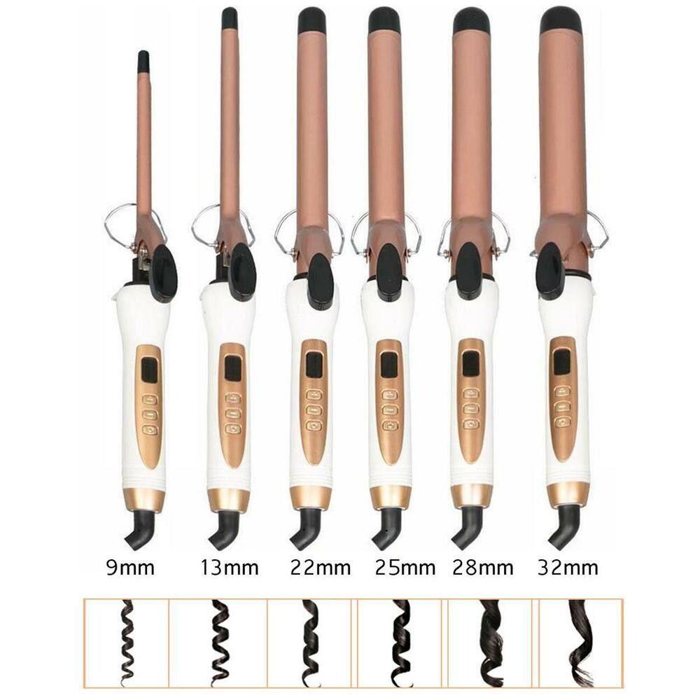 Máy Uốn Tóc 6 Kích Cỡ Tùy Chỉnh Nhiệt Độ Tiện Dụng
