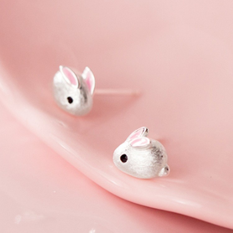 Bông Tai Bạc 925 Hình Thỏ Dễ Thương Thời Trang 2022 Cho Nữ