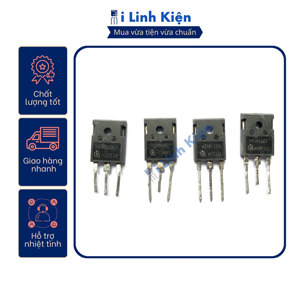 IGBT bếp từ H20R1203 H25R1203 H30R1202 H30R1602 GT60N321 GT60M303 CT60AM FGA25N120 tháo máy nguyên bản chất lượng tốt.
