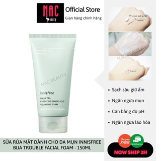 Sữa Rửa Mặt Trà Xanh Innisfree Green Tea Foam Cleanser Hàn Quốc 150ml