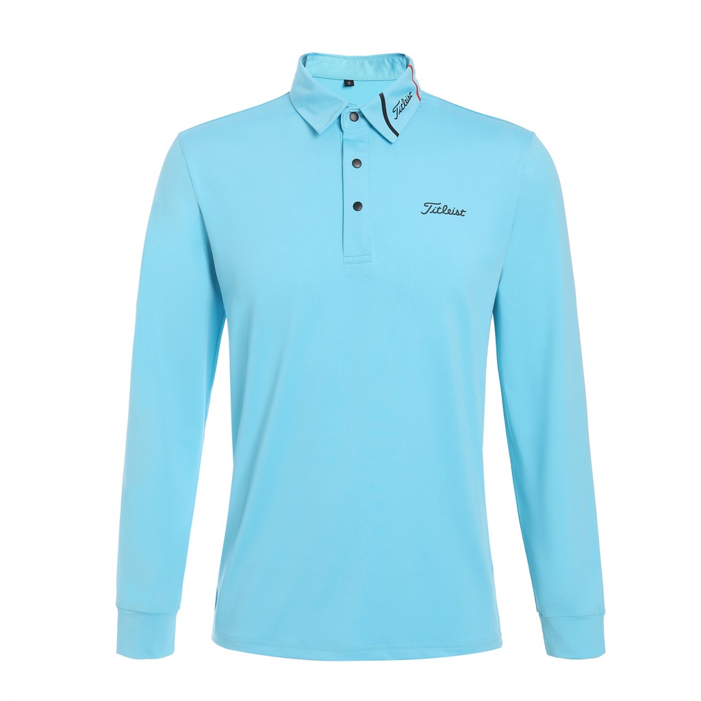 Áo Thun Đánh Golf Tay Dài Thoáng Khí Phong Cách Hàn Quốc Thời Trang Thu Đông Mới Cho Nam 2258