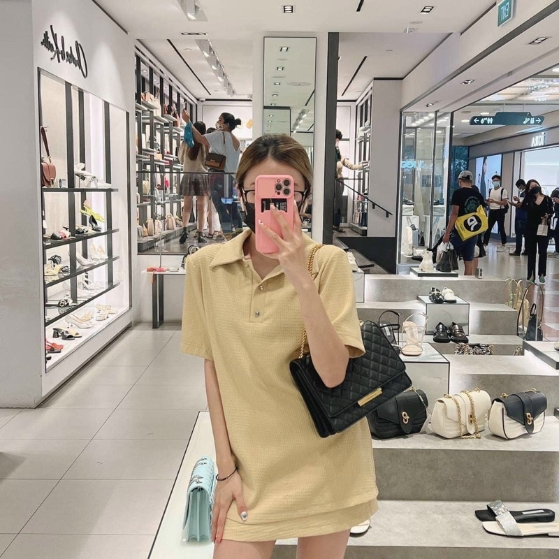 Túi CNK trám khoá chữ nhật sang chảnh