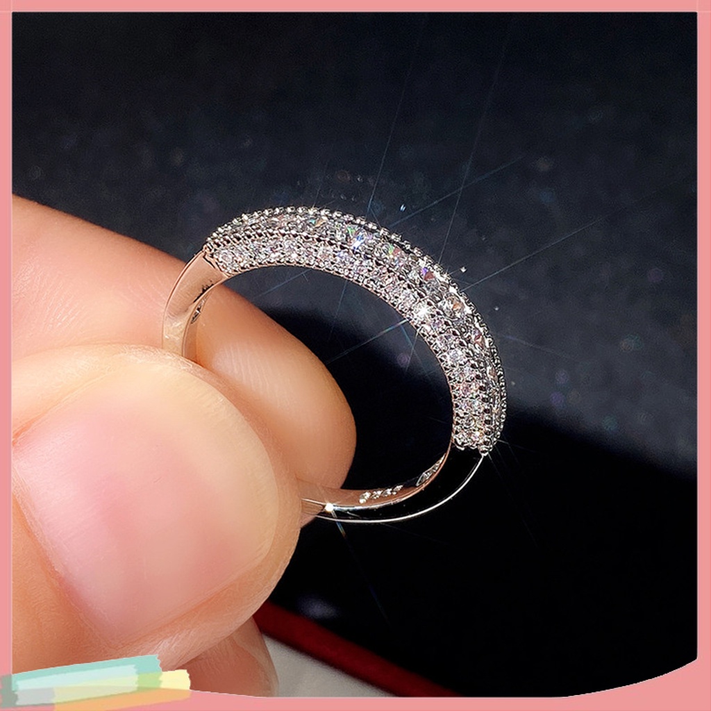 Nhẫn Hợp Kim Mạ Vàng / Bạc Trang Trí Đá Hình Học Xinh Xắn Cho Nữ