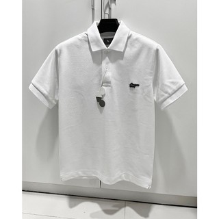 POLO RACING trắng - ÁO POLO mouse vải dày CHUỘT TRẮNG