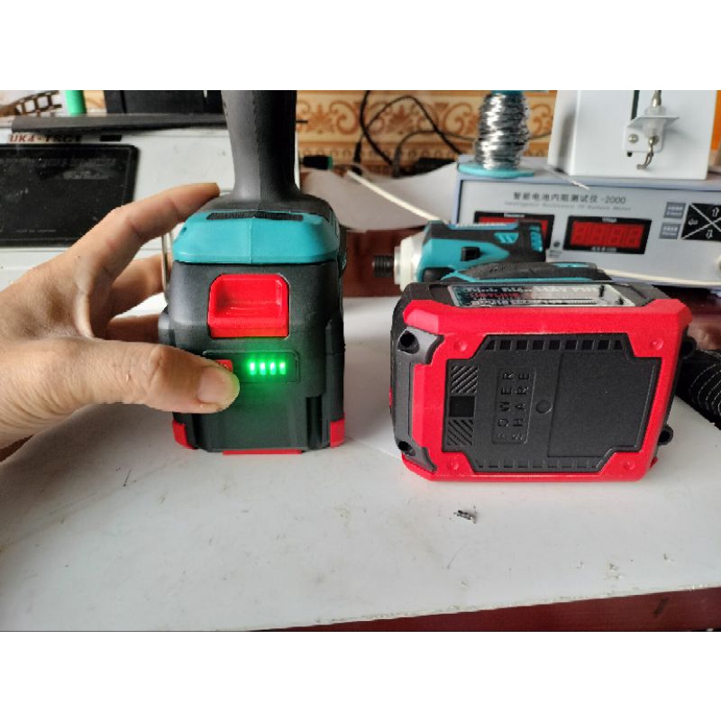 Combo vỏ 10 cell pin chân Makita+ mạch 5s+ báo pin + kẽm hàn 0.18