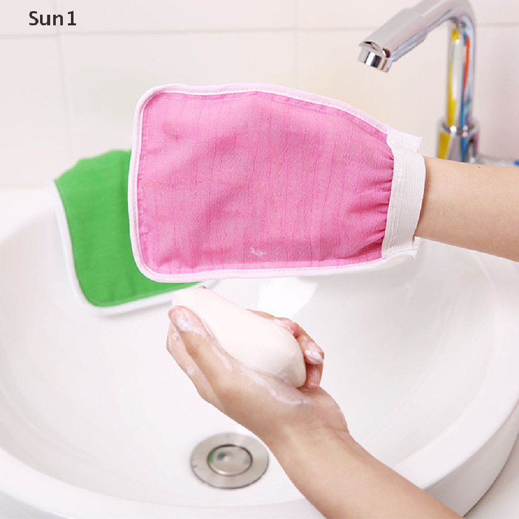 1 Găng tay đi tắm Tẩy Tế Bào Chết massage Toàn Thân Sun1 &gt;