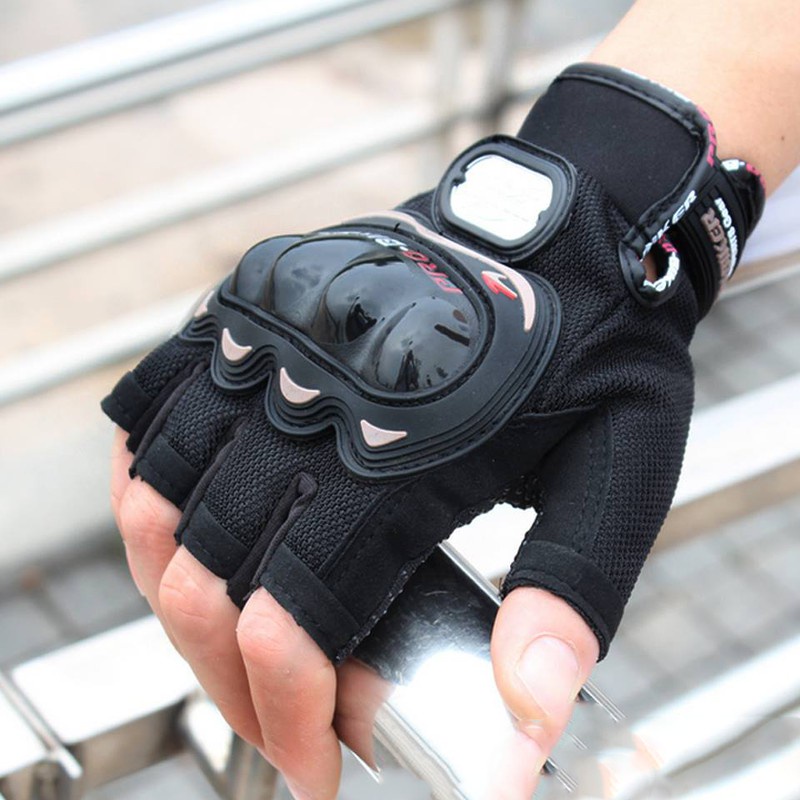 Găng tay cụt ngón Pro-Biker - găng tay phượt cho biker - găng tay xe máy