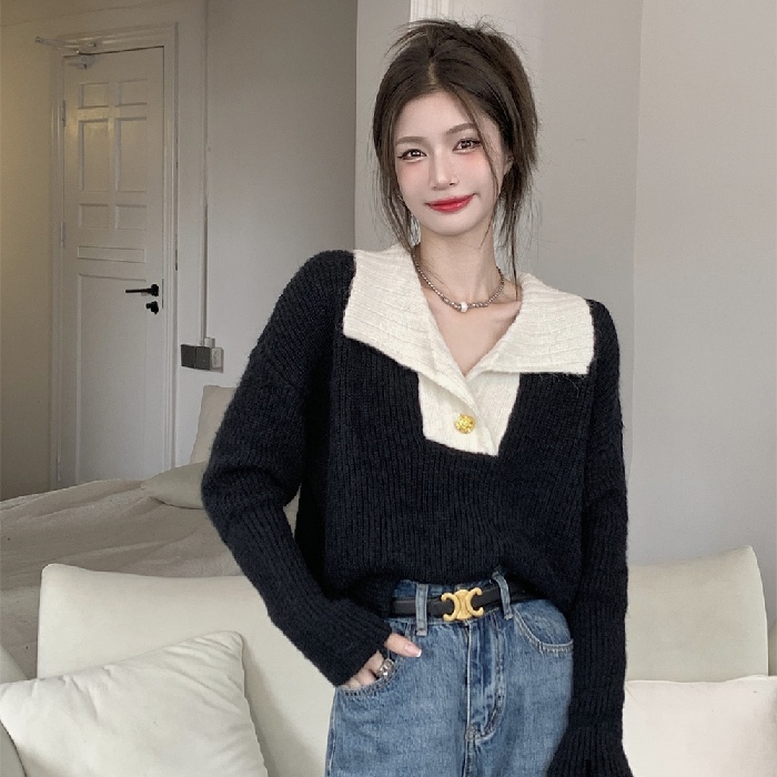 NRVP Áo Sweater Dài Tay Thiết Kế Mới Thời Trang Theo Phong Cách Hàn Quốc Cho Nữ