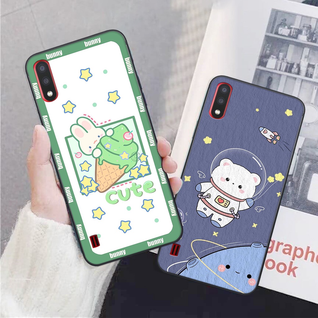 Ốp lưng Samsung A01 in hình tom&amp;jerry , con vịt , vũ trụ SIÊU CUTE
