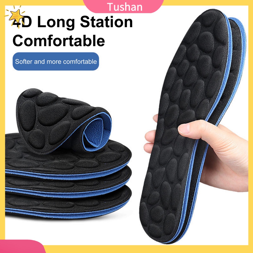 1 Cặp Đế Lót Giày Thoáng Khí Chống Biến Dạng Đàn Hồi Cho Nữ