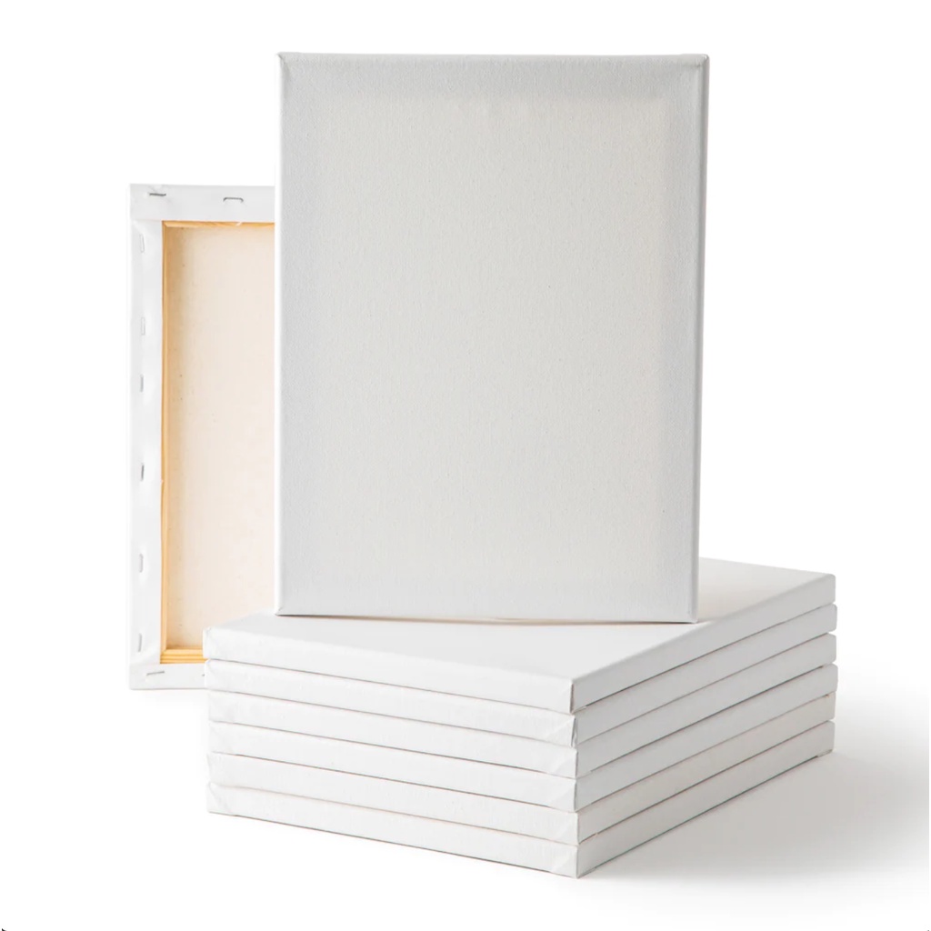Toan Vẽ Tranh, Khung Toan Vẽ Tranh, Sơn Dầu, Màu Nước, Màu Acrylic - Tặng Kèm Móc Treo
