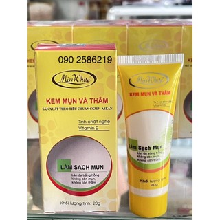 Kem mụn thâm trắng da miss white 20g