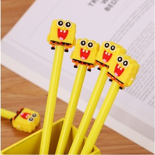 Bút bi viết tạo hình spongebob siêu dễ thương - bút bi viết văn phong mực đen