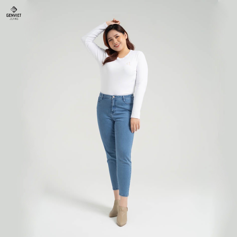 Quần Jeans Nữ Plus Size Genviet Bigsize DQ107J8106