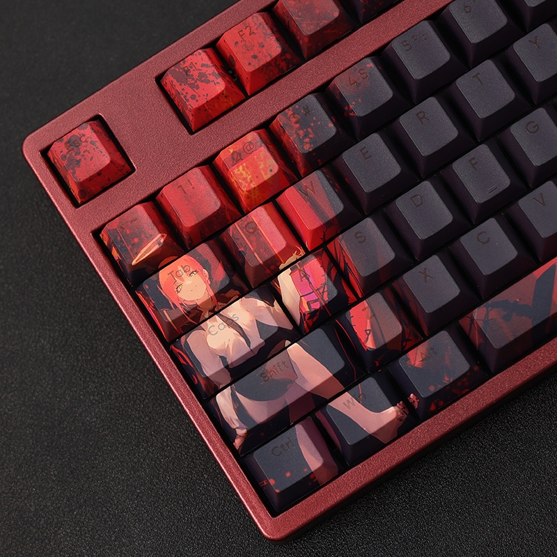 Makima Keycaps Cherry Profile Chainsaw Man Anime PBT Dye Sub Cơ Keycap