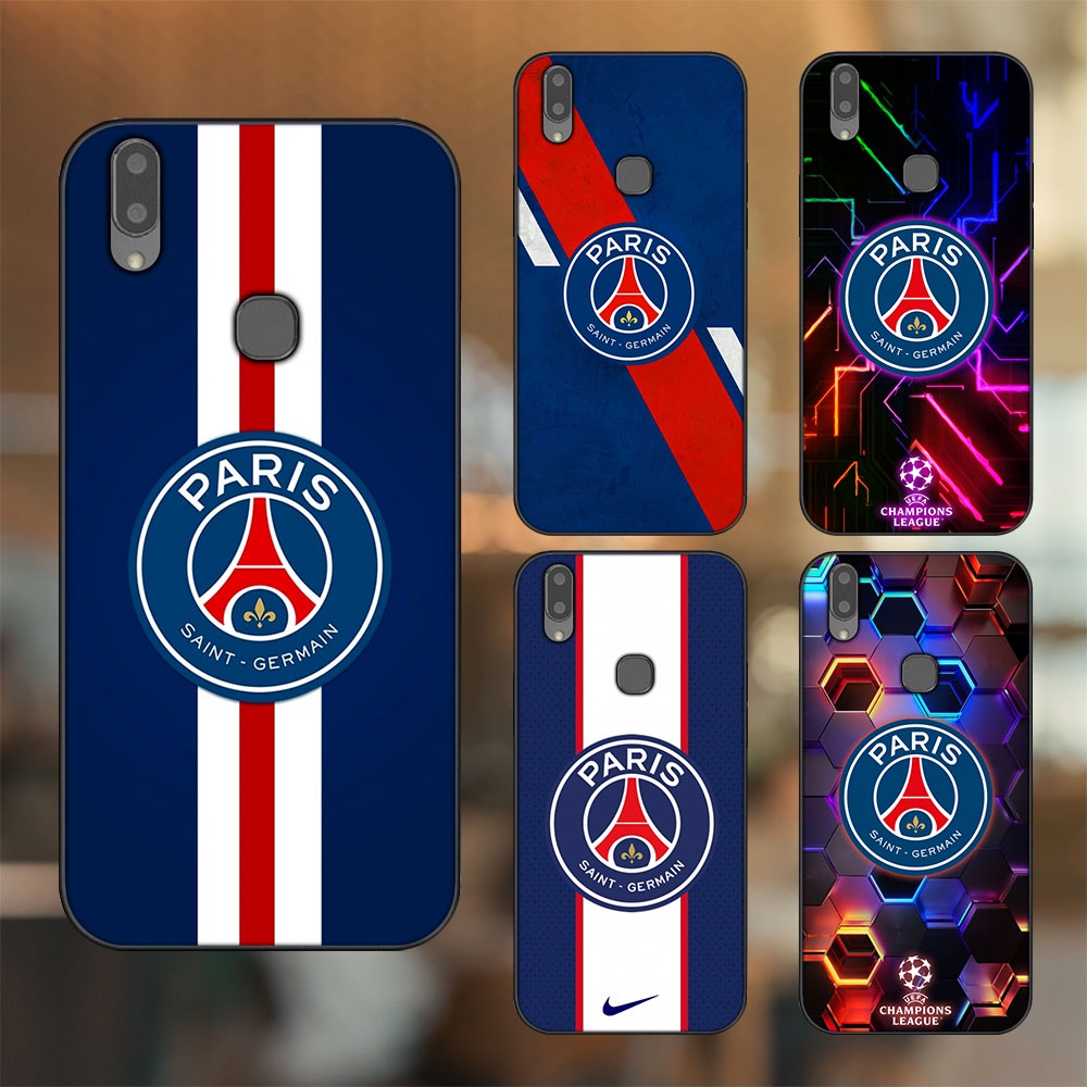 Ốp lưng Vivo V9, Y85, V11i viền đen in hình CLB Bóng Đá PSG Paris Saint Germain
