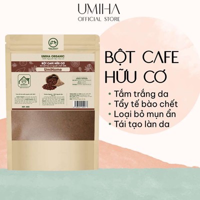 Bột Cà Phê Dưỡng Trắng Da Hữu Cơ Umiha Nguyên Chất 40g | Coffee Powder