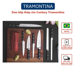 Dao bếp cao cấp tramontina chất liệu thép không gỉ siêu sắc bén rèn nguyên khối sản xuất tại brazil bảo hành 25 năm
