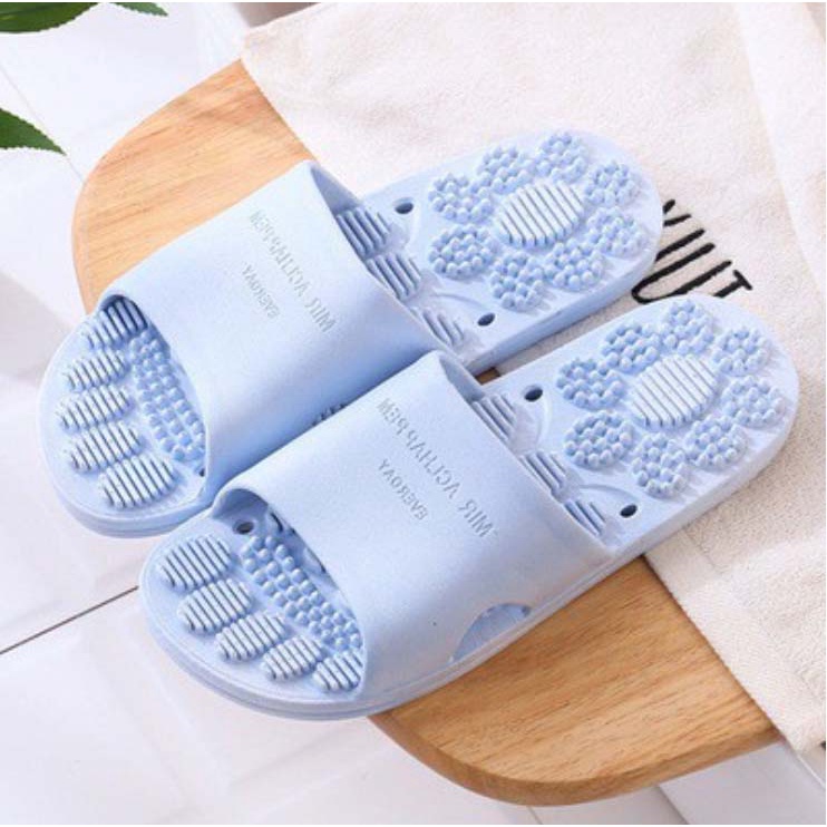 Dép Đi Trong Nhà Tắm, Gai massage lỗ thoáng khí, thoát nước, Văn Phòng, Hàng xuất Nhật chống trơn trượt Tintin DNL24