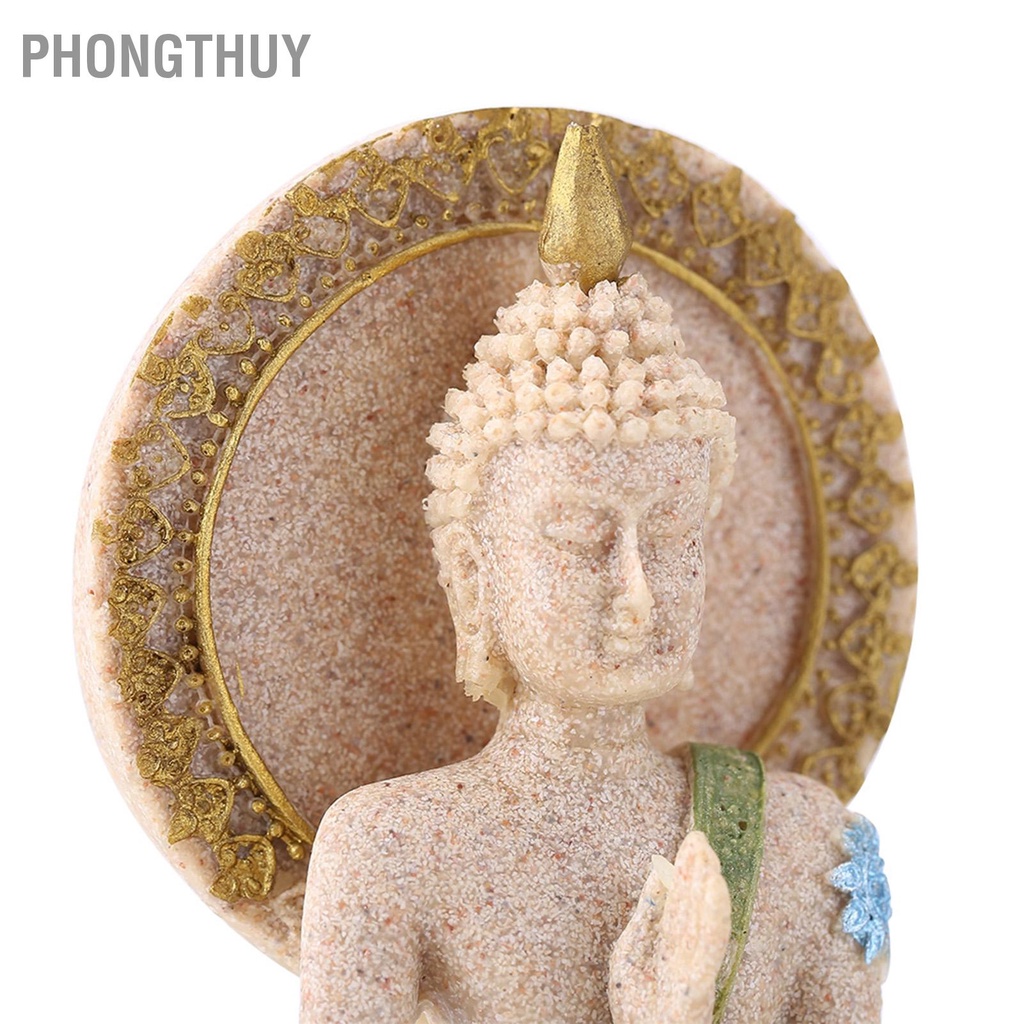 Tượng Phật bằng đá sa thạch phong thủy 6*4*12cm Trang trí nhà cửa khách sạn Món quà trang