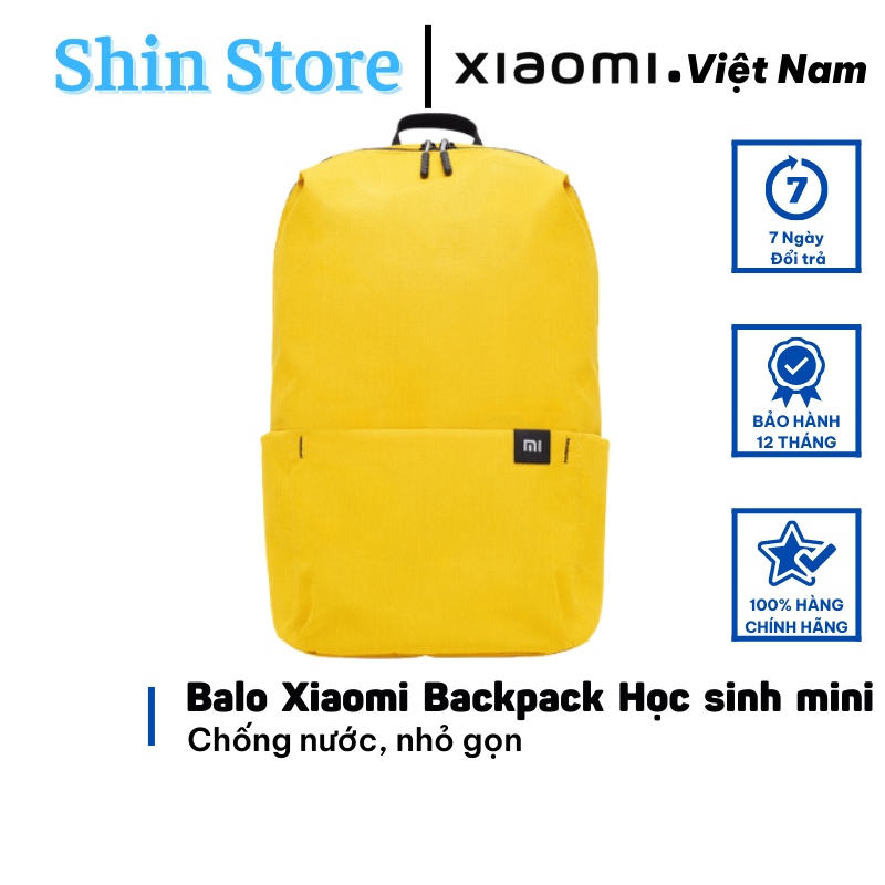 Balo Xiaomi Backpack Học sinh mini, chống nước, Nhỏ gọn, Đựng vừa Laptop 14inch -SHINSTORE