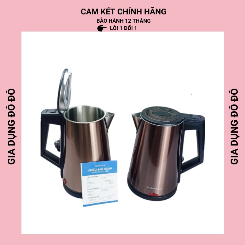 Ấm đun nước LOCKNLOCK EJK631 siêu tốc bằng thép không gỉ 1,7 lít