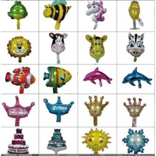 1 quả bóng bay hình con giống, bóng bay hình thú, size nhỏ, sinh nhật