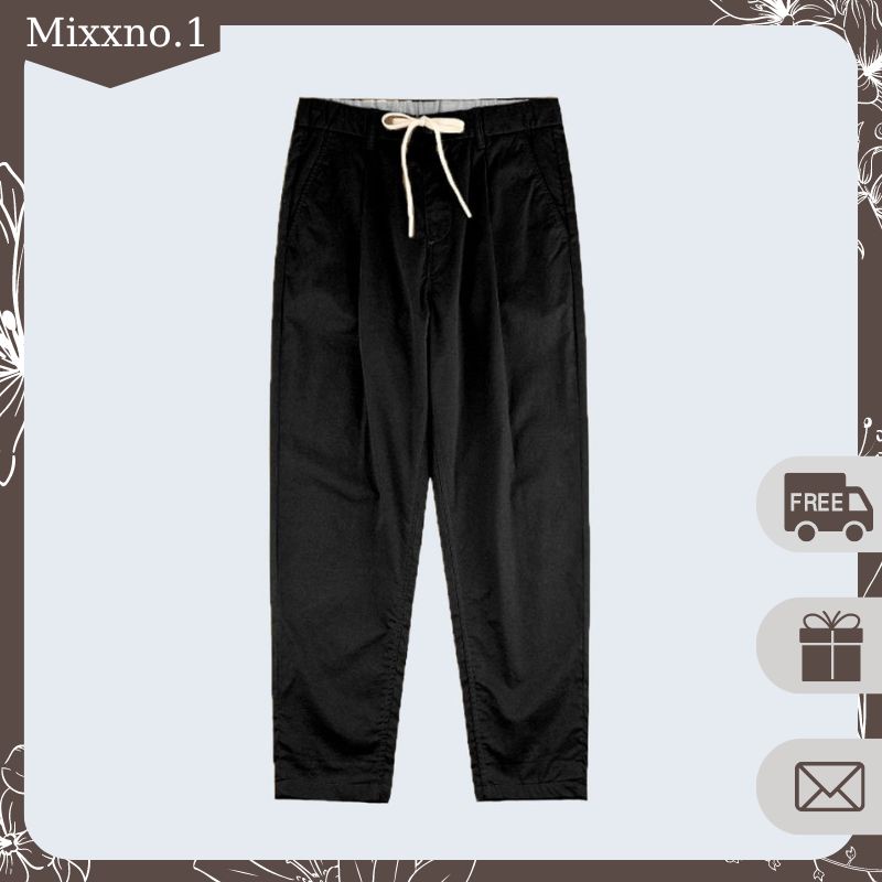 Bộ Quần Áo Nam Áo Sơ Mi Dài Tay Quần Baggy Kaki Basic Có Túi mixxstore SO MI NAM 023 + QUAN NAM 060