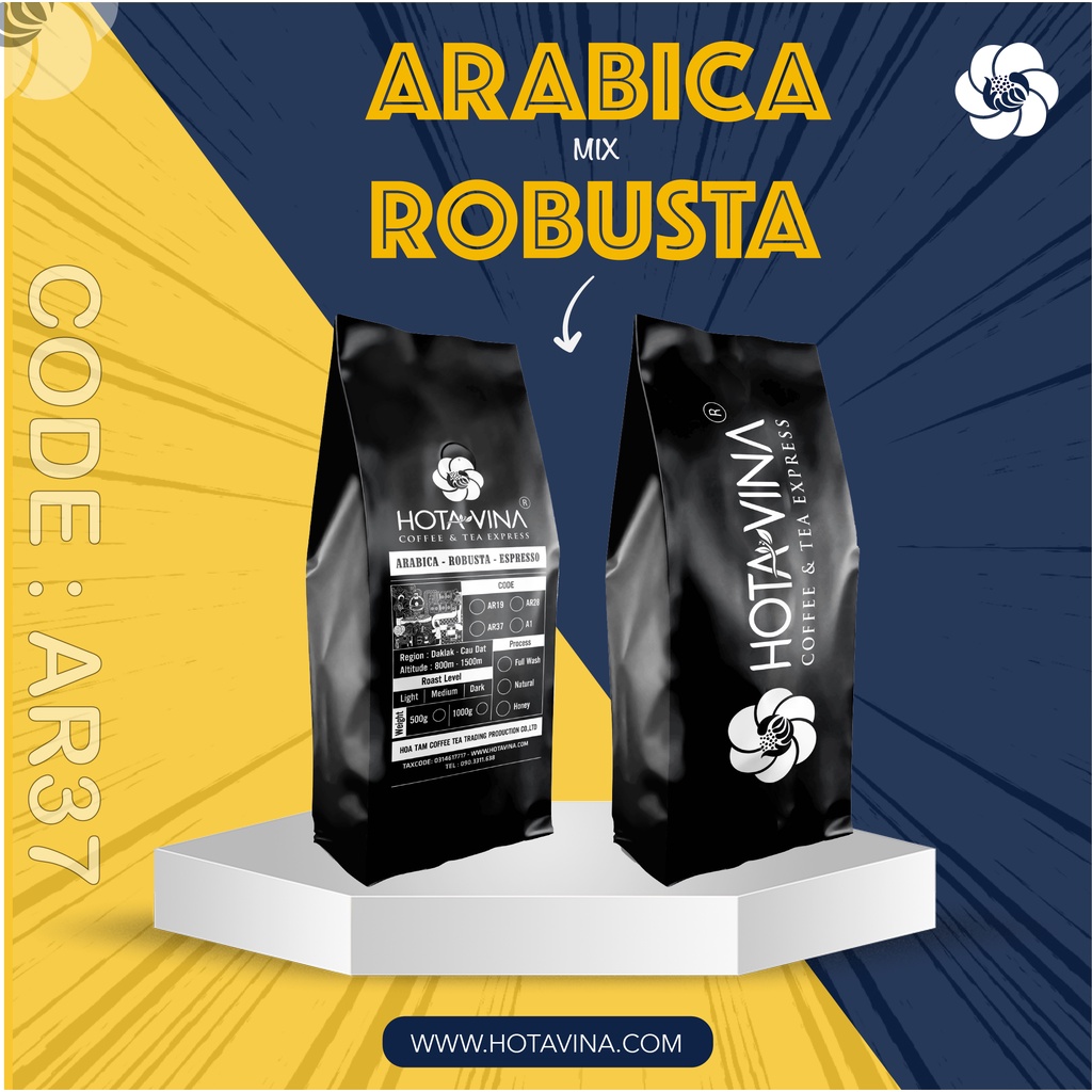 Cà Phê Rang Mộc Cao Cấp Arabica + Robusta ( AR37 )