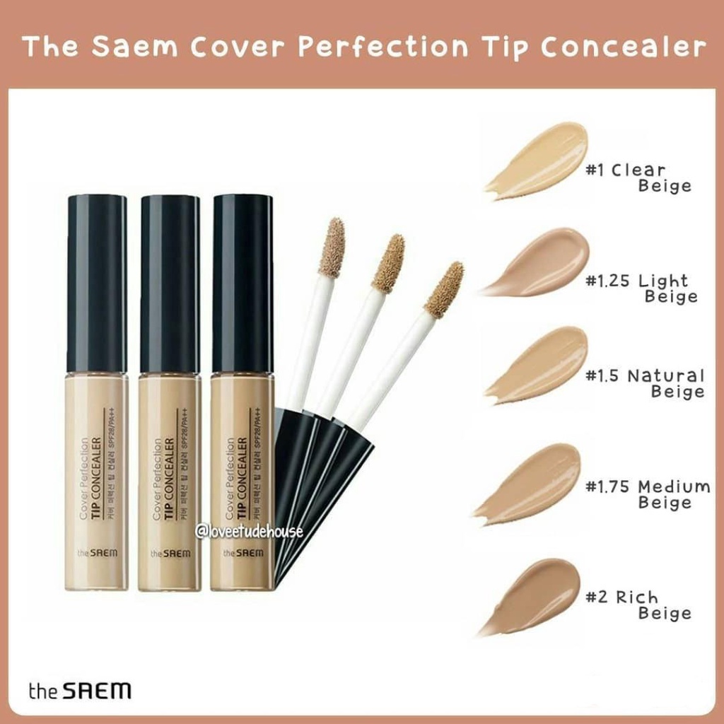 Kem Che Khuyết Điểm The Seam Cover Perfection Tip Concealer SPF28 PA++ 6.5g Hàn Quốc