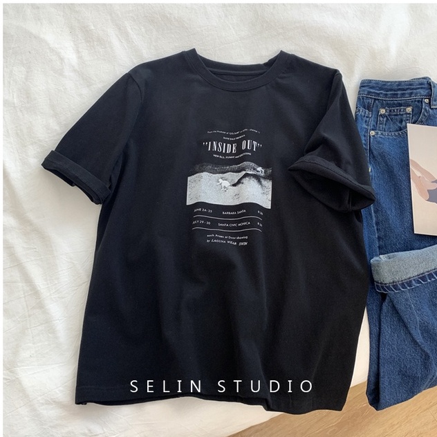 Áo thun Unisex Tay lỡ , áo phông nam nữ khouse shop