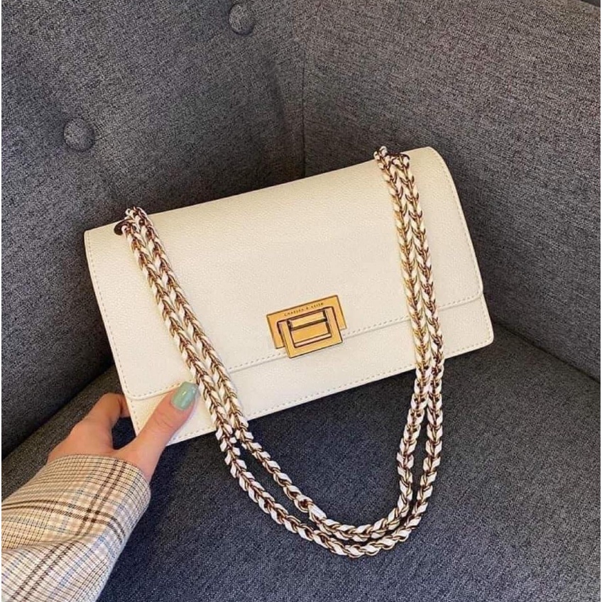 Túi Xách C&K Siêu Xinh Siêu Sang Dây Phối Xích Đeo Chéo Tiện Lợi