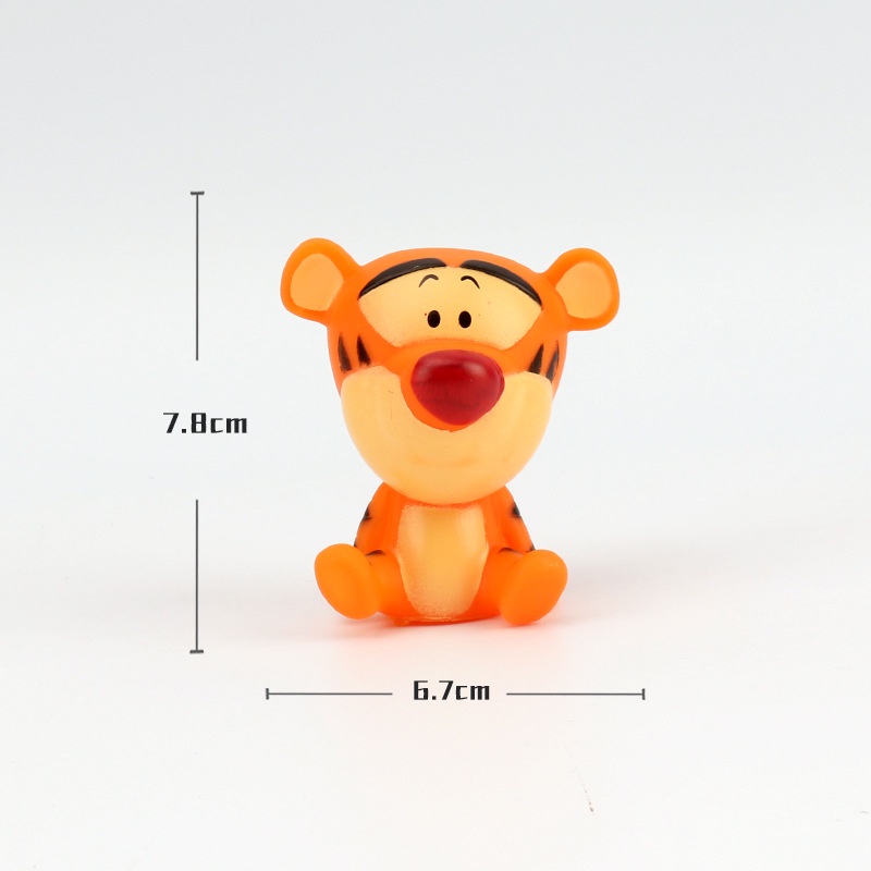 Đồ trang trí Gấu Pooh / Heo / Hổ Hoạt Hình Trang Trí Bể Cá Có Hộp Mù