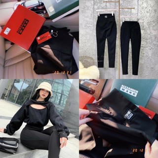 Quần legging wang cạp cao nâng mông nịt eo siêu cấp chất umi dày dặn co giãn đa chiều tốt