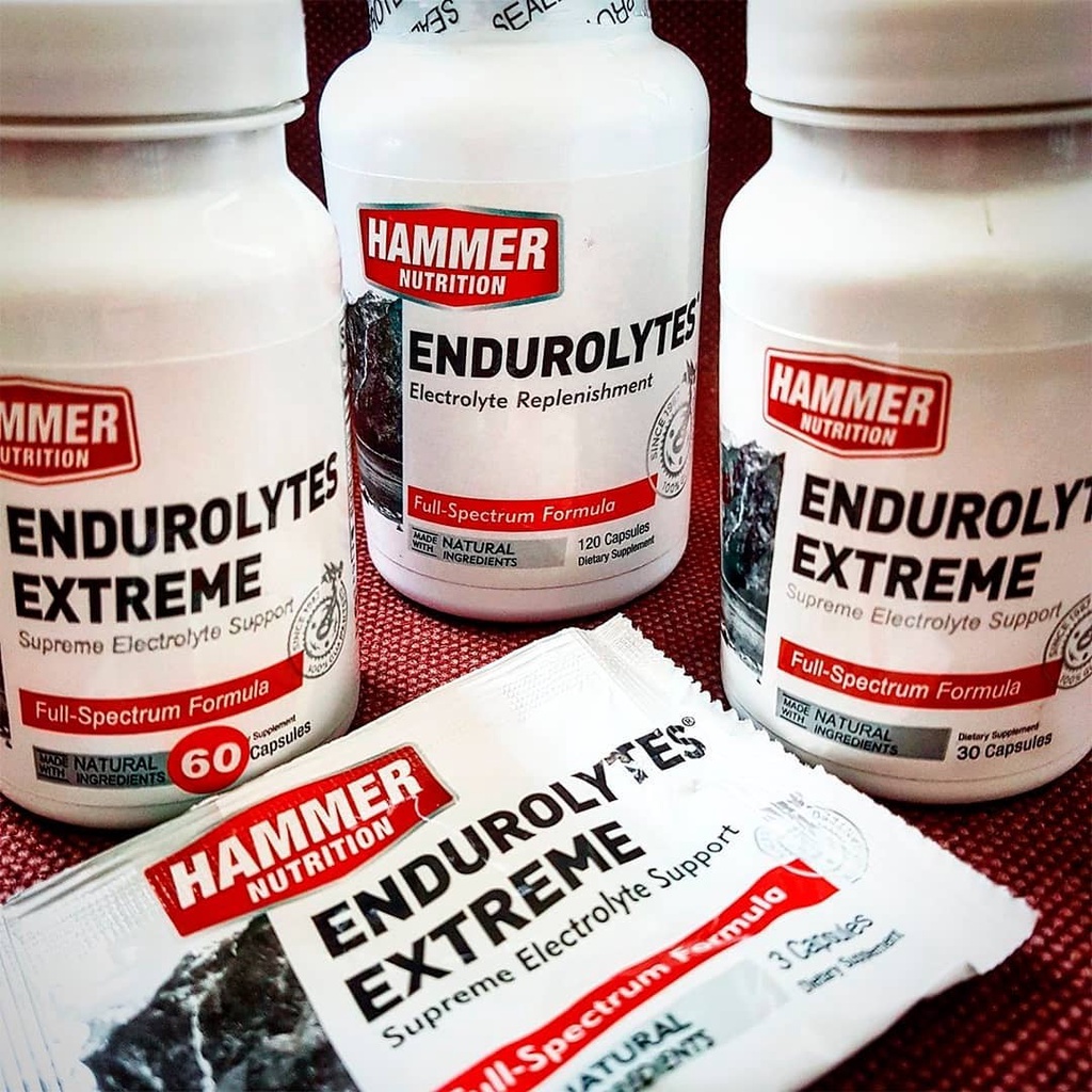 Viên muối điện giải Endurolytes Extreme Hammer Nutrition - Ngăn ngừa chuột rút trong điều kiện khắc nghiệt (Gói 3 viên)