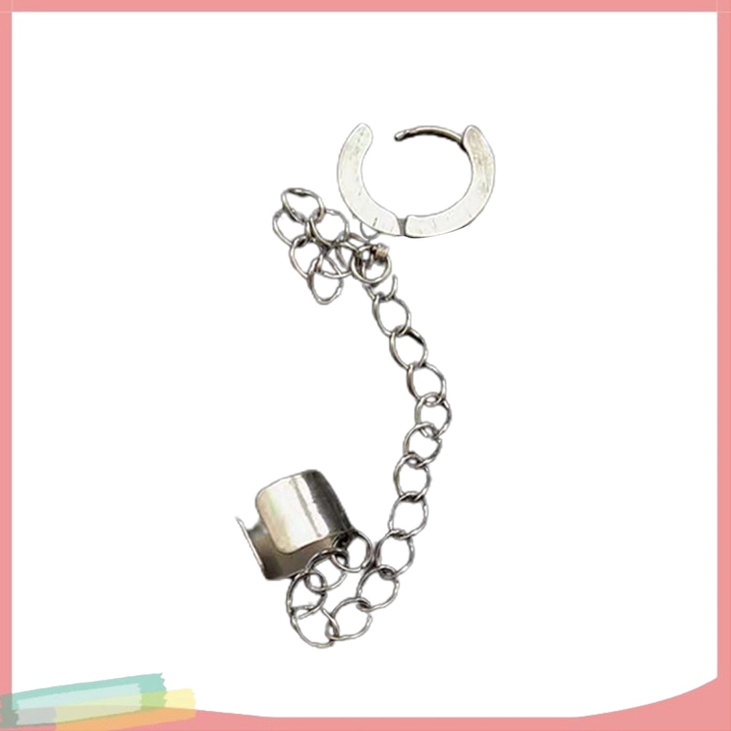 1 khuyên kẹp vành tai bằng thép titan thời trang cá tính