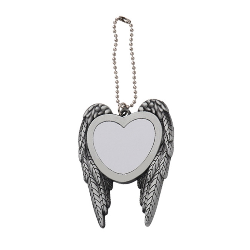 Móc Khóa Đôi Cánh Thiên Thần Đính Trái Tim Dễ Thương