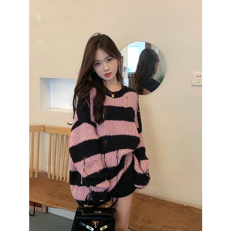 NRVP Áo Sweater Tay Dài Thiết Kế Mới Thời Trang Mùa Đông Theo Phong Cách Hàn Quốc Cho Nữ