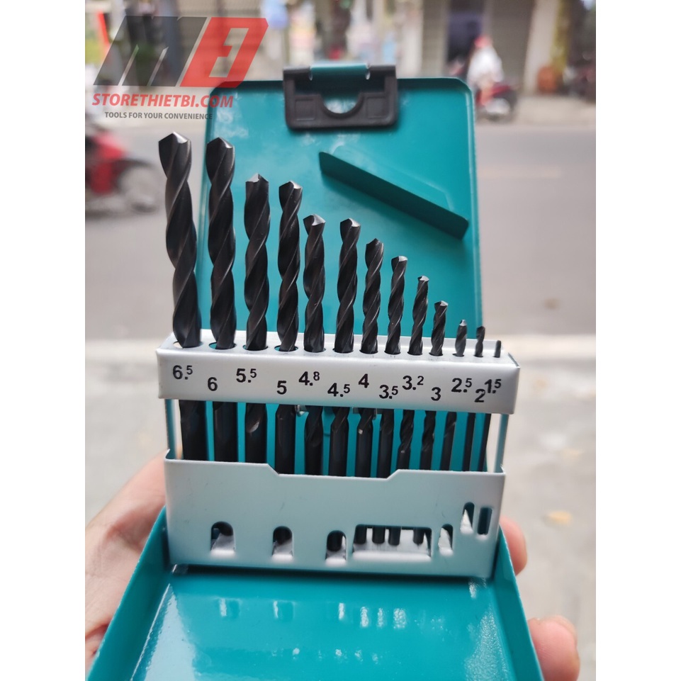 Bộ 13 mũi khoan sắt HSS Chính hãng Makita D-54075