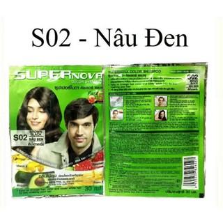 ( 1 gói 30ml)Gội nhuộm SUPER NOVA THÁI LAN( date luôn mới)