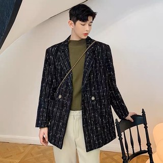 Áo khoác dạ tweed dáng blazer dành cho nam |tahishop|
