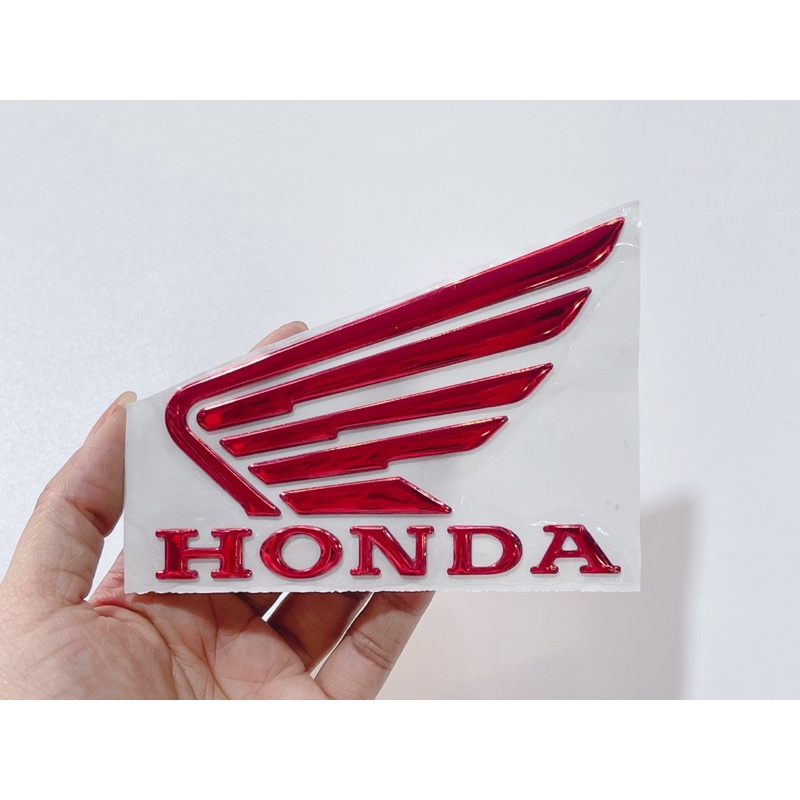 Cặp tem cánh chim dẻo lớn size 11x8.5cm có sẵn keo, dán trang trí xe máy