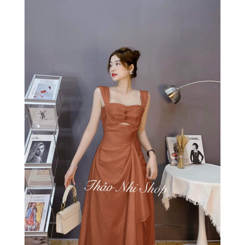 (FREE SHIP) SIÊU SALE ĐẦM COTTON LẠNH THIẾT KE HAI DÂY , ĐẦM CÓ ĐÍNH NƠ , XẺ TÀ SANG TRỌNG KHI ĐI CHƠI , DỰ TIỆC UP SHOP