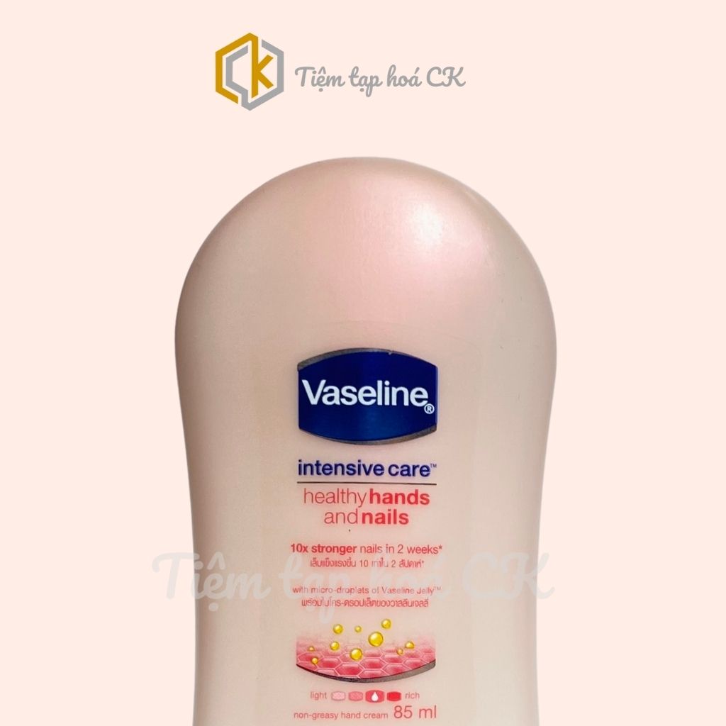 Kem Dưỡng Da Tay Giúp Làm Ẩm, Mềm Mượt Da Tay Và Móng Tay Vaseline Intensive Care 85ml Thái Lan