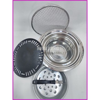 Bộ bếp nướng than âm bàn