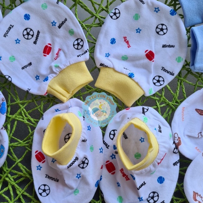 Set Bao tay bao chân sơ sinh - Hiệu Mintuu